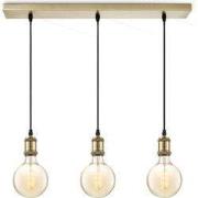 Home sweet home hanglamp Vintage brons 3L Beam Spiral g125 - amber