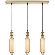 Home sweet home hanglamp Vintage brons 3L Beam Tube - amber