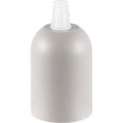 DIY lamphouders - Lamponderdelen - ø4.4 x 8.5 cm - E27 - Grijs - Cilin...