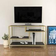 TV Meubel Robbins Gold Goud Antraciet Melamine 120x75x39 cm