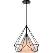 QUVIO Hanglamp met metalen frame zwart - QUV5152L-BLACK