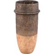 PTMD Bloempot Christenee - 22x22x45 cm - Cement - Grijs