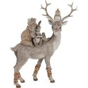Clayre & Eef Beeld Dieren 25 cm Grijs Bruin Polyresin Dieren Woonacces...