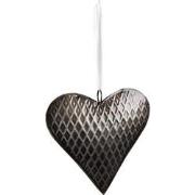 Clayre & Eef Decoratie hanger  15x15 cm Grijs Ijzer Hartvormig Woondec...