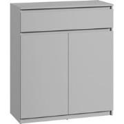 Meubella Schoenenkast Santiago - Grijs - 92 cm - Met lade