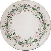 Clayre & Eef Ontbijtbord  Ø 21 cm Groen Porselein Bloemen Bord