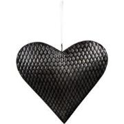 Clayre & Eef Decoratie hanger  25x25 cm Grijs Ijzer Hartvormig Woondec...