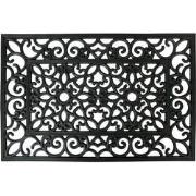 Clayre & Eef Deurmat 60x40 cm Zwart Rubber