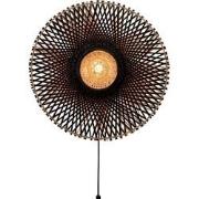 Wandlamp Kalimantan - Bamboe/Zwart - Ø60cm