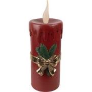 Clayre & Eef Kerstdecoratie met LED-verlichting 17x18x44 cm Rood Kunst...