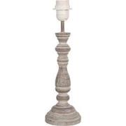Clayre & Eef Lampenvoet Ø 11x35 cm Bruin Hout