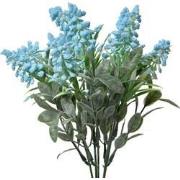 Clayre & Eef Kunstbloem 32 cm Blauw Kunststof