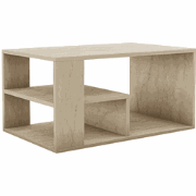Salontafel met planken, travertin decor L80 cm - EROS