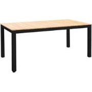 Arashi dining table 169x90cm. alu black/teak