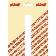 Plakletter Nobel Sticker witte letter I