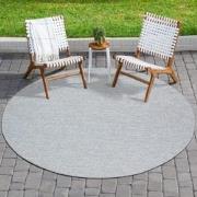 Solid Uni Buitenkleed - Weerbestendig - Rond Effen Vloerkleed - Tuin B...