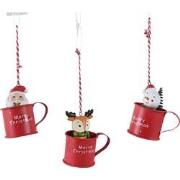 Figuur polyresin l5b5h7 cm rood a3 kerst