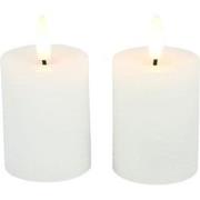 Ledkaars Lyon ro 5x5x9 cm wit s2