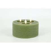 Ledkaars Lyon ro 15x15x10 cm l.grn