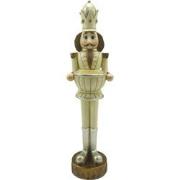 Clayre & Eef Theelichthouder Notenkraker 30 cm Beige Bruin Kunststof W...