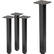 Set van 4 tafelpoten I-Design 42 cm Donkergrijze look Industrieel staa...