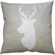 Clayre & Eef Kussenhoes  45x45 cm Beige Polyester Hert Sierkussenhoes