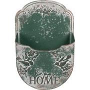 Clayre & Eef Planthouder  28x9x41 cm Groen Metaal HAPPY HOME Plantenpo...