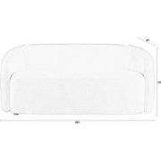 Housecraft Living Len Bank 3-zits Teddy stof Wit