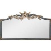 Clayre & Eef Spiegel 69x4x39 cm Blauw Grijs Metaal Glas Wandspiegel