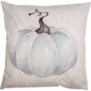 Clayre & Eef Kussenhoes 45x45 cm Beige Grijs Polyester Pompoen Sierkus...