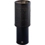 PTMD Jarne Windlicht - 26x26x70 cm - Ijzer - Zwart