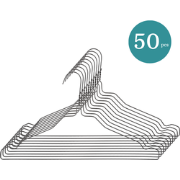 Nordix Kledinghangers - set 50 stuks - Metaal - Zwart - Draadhanger - ...