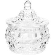 Clayre & Eef Voorraadpot Ø 10x11 cm Transparant Glas