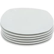 6-persoons Porseleinen Ontbijtborden Plaza 20,5 cm - Wit