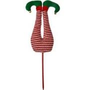 Clayre & Eef Kerstdecoratie Elf 52 cm Rood Stof