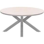 Edison tafel rond - 148 cm - taupe - light teak Vironwood