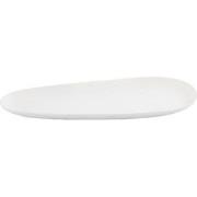 PTMD Schaal Elzye - 50x20x3 cm - Aluminium - Creme