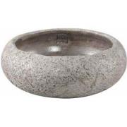 PTMD Schaal Leandere - 30x30x12 cm - Cement - Grijs