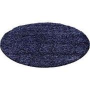 Tapijtenloods Basic Shaggy vloerkleed Donker Blauw Hoogpolig- 160 CM R...