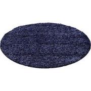 Tapijtenloods Basic Shaggy vloerkleed Donker Blauw Hoogpolig- 120 CM R...