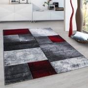 Hawaii Modern Vloerkleed Rood / Grijs - Laagpolig Tapijt- 200x290 CM