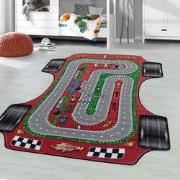 Tapijtenloods Play Vloerkleed Kinderkamer Formule 1 Laagpolig Rood- 10...