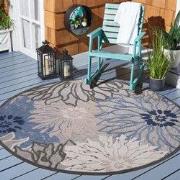 Floral Outdoor - Buitenkleed Tuin - Weerbestendig Vloerkleed - Grijs- ...