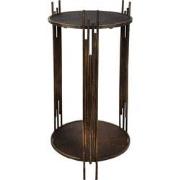 Clayre & Eef Bijzettafel  42x41x89 cm Bruin Ijzer Rond Salontafel