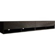 Meubella TV-Meubel Asino - Wave - Mat zwart  - 200 cm
