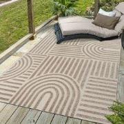 Berlin Outdoor - Japandi - Beige - Buitenkleed Tuin - Weerbestendig  -...