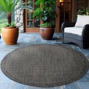 Solid Tuin - Rond Buitenkleed - Indoor & Outdoor - Laagpolig Effen - Z...