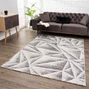 Evra Abstract Vloerkleed - Modern Design - Laagpolig Tapijt - Grijs Cr...
