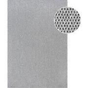 Lora Plus Laagpolig Effen Vloerkleed - Geweven Design - Zwart  Wit- 12...