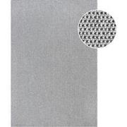 Lora Plus Laagpolig Effen Vloerkleed - Geweven Design - Zwart  Wit- 60...